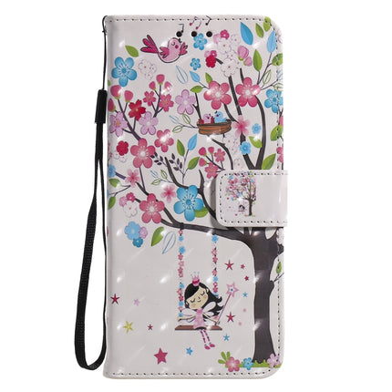 3D Painted Pattern Horizontal Flip Leather Case with Holder & Card Slots & Wallet For iPhone 13 Pro(Girl Under The Tree)-garmade.com