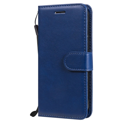 Pure Color Horizontal Flip Leather Case with Holder & Card Slots & Wallet & Lanyard For iPhone 13 mini(Blue)-garmade.com