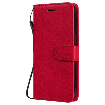 Pure Color Horizontal Flip Leather Case with Holder & Card Slots & Wallet & Lanyard For iPhone 13(Red)-garmade.com