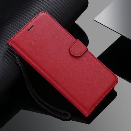 Pure Color Horizontal Flip Leather Case with Holder & Card Slots & Wallet & Lanyard For iPhone 13(Red)-garmade.com