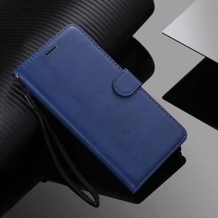 Pure Color Horizontal Flip Leather Case with Holder & Card Slots & Wallet & Lanyard For iPhone 13(Blue)-garmade.com