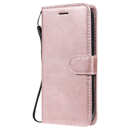 Pure Color Horizontal Flip Leather Case with Holder & Card Slots & Wallet & Lanyard For iPhone 13(Rose Gold)-garmade.com