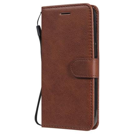 Pure Color Horizontal Flip Leather Case with Holder & Card Slots & Wallet & Lanyard For iPhone 13 Pro(Brown)-garmade.com