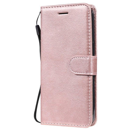 Pure Color Horizontal Flip Leather Case with Holder & Card Slots & Wallet & Lanyard For iPhone 13 Pro(Rose Gold)-garmade.com
