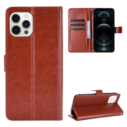 Crazy Horse Texture Horizontal Flip Leather Case with Holder & Card Slots & Lanyard For iPhone 13 mini(Brown)-garmade.com