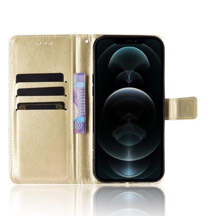 Crazy Horse Texture Horizontal Flip Leather Case with Holder & Card Slots & Lanyard For iPhone 13 mini(Gold)-garmade.com