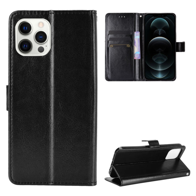 Crazy Horse Texture Horizontal Flip Leather Case with Holder & Card Slots & Lanyard For iPhone 13(Black)-garmade.com