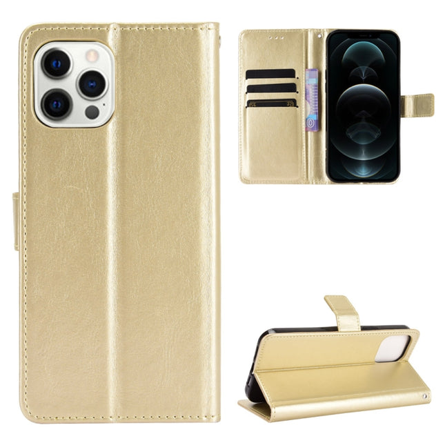 Crazy Horse Texture Horizontal Flip Leather Case with Holder & Card Slots & Lanyard For iPhone 13(Gold)-garmade.com