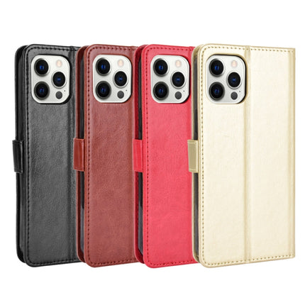 Crazy Horse Texture Horizontal Flip Leather Case with Holder & Card Slots & Lanyard For iPhone 13 Pro Max(Red)-garmade.com
