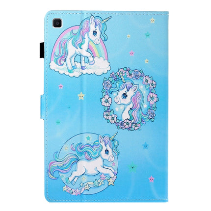 For Galaxy Tab A 8.0 (2019) / T290 Colored Drawing Horizontal Flip PU Leather Case with Holder & Card Slot(Unicorn)-garmade.com