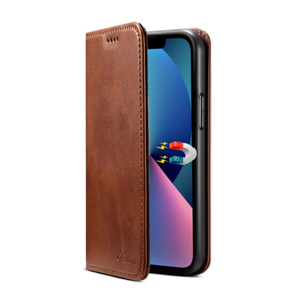 Calf Texture Horizontal Flip Leather Case with Holder & Card Slots & Wallet For iPhone 13 mini(Brown)-garmade.com