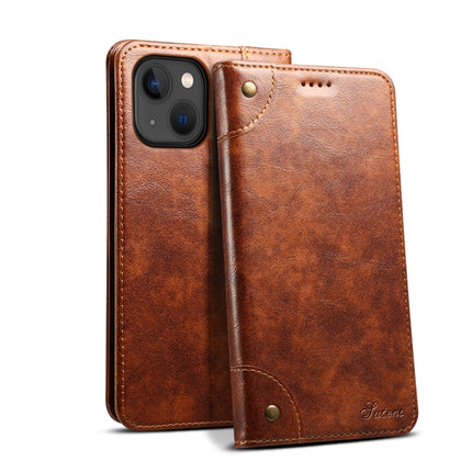 Baroque Simple Horizontal Flip Leather Case with Holder & Card Slots & Wallet For iPhone 13 mini(Light Brown)-garmade.com