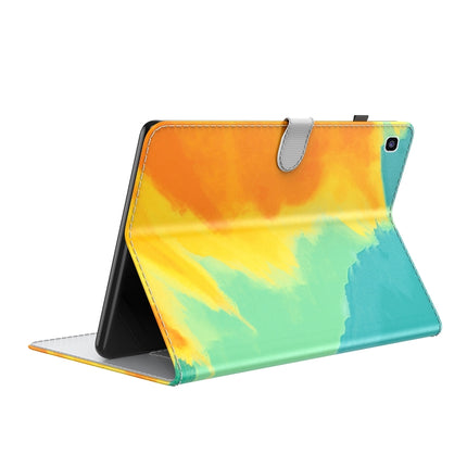 For Samsung Galaxy Tab A 8.0 2019 T290 / T295 / T297 Voltage Watercolor Pattern Skin Feel Magnetic Horizontal Flip PU Leather Case with Holder & Card Slots & Photo Frame(Autumn Leaves)-garmade.com