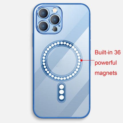 Classic Electroplating Shockproof Magsafe Case For iPhone 13 mini(Transparent)-garmade.com