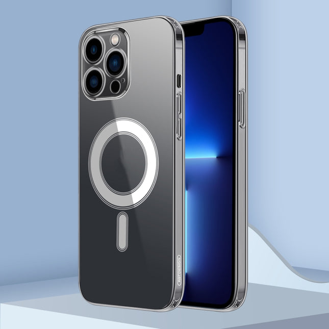 Classic Electroplating Shockproof Magsafe Case For iPhone 13 Pro Max(Transparent)-garmade.com