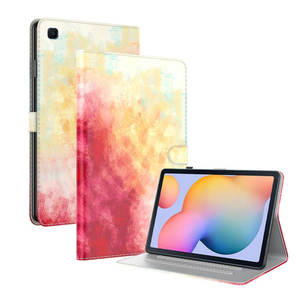For Samsung Galaxy Tab S6 Lite 10.4 inch P610 / P615 Voltage Watercolor Pattern Skin Feel Magnetic Horizontal Flip PU Leather Case with Holder & Card Slots & Photo Frame & Sleep / Wake-up Function(Spring Cherry)-garmade.com