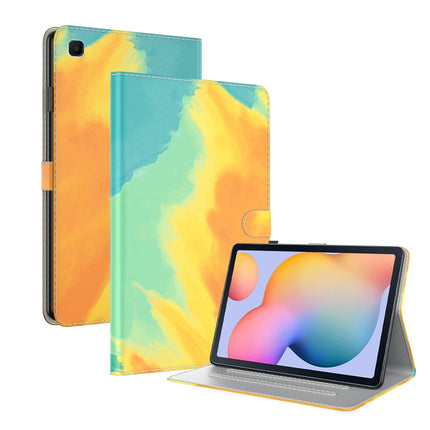 For Samsung Galaxy Tab S6 Lite 10.4 inch P610 / P615 Voltage Watercolor Pattern Skin Feel Magnetic Horizontal Flip PU Leather Case with Holder & Card Slots & Photo Frame & Sleep / Wake-up Function(Autumn Leaves)-garmade.com