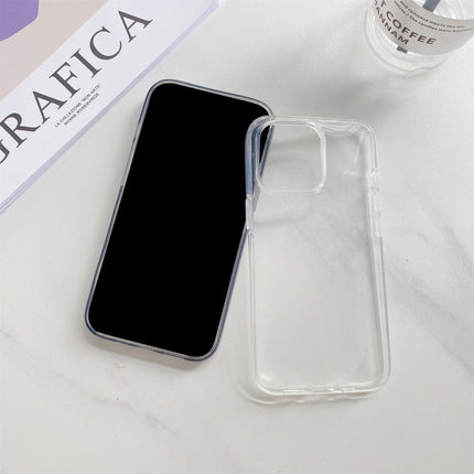 Transparency TPU Shockproof Protective Case For iPhone 13 mini(Black)-garmade.com