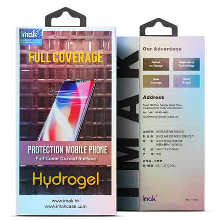 2 PCS IMAK Curved Full Screen Hydrogel Film 3 Back Protector for iPhone 11-garmade.com