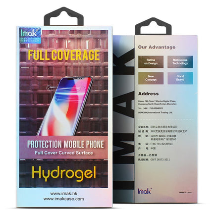 2 PCS IMAK Curved Full Screen Hydrogel Film 3 Back Protector for iPhone 11 Pro-garmade.com