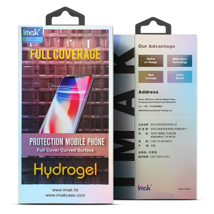 2 PCS IMAK Curved Full Screen Hydrogel Film 3 Back Protector for iPhone 11 Pro Max-garmade.com