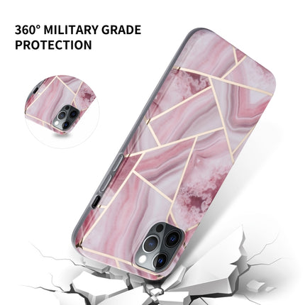 Splicing Marble Pattern TPU Protective Case For iPhone 13(Grey White)-garmade.com
