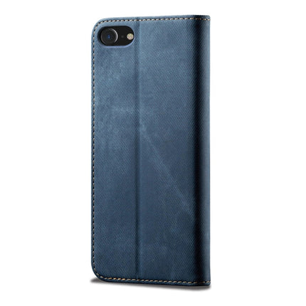 For iPhone 6 / 6s Denim Texture Casual Style Horizontal Flip Leather Case with Holder & Card Slots & Wallet(Blue)-garmade.com