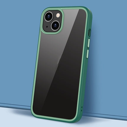 Gorgeous Color Series PC + TPU Shockproof Protective Case For iPhone 13(Dark Green)-garmade.com
