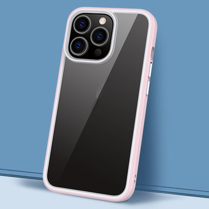 Gorgeous Color Series PC + TPU Shockproof Protective Case For iPhone 13 Pro(Pink)-garmade.com