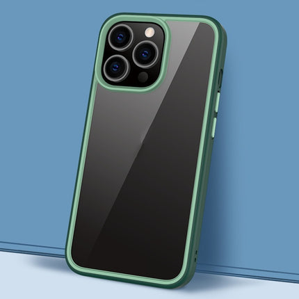 Gorgeous Color Series PC + TPU Shockproof Protective Case For iPhone 13 Pro(Dark Green)-garmade.com