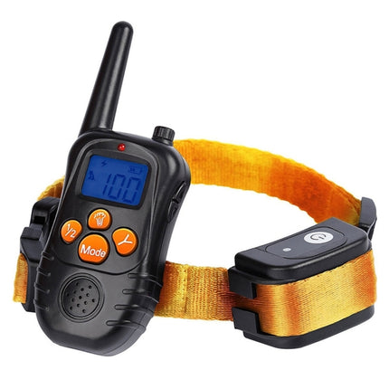 998DC Bark Stopper Remote Control Electric Shock Collar Dog Training Device, Plug Type:EU Plug-garmade.com