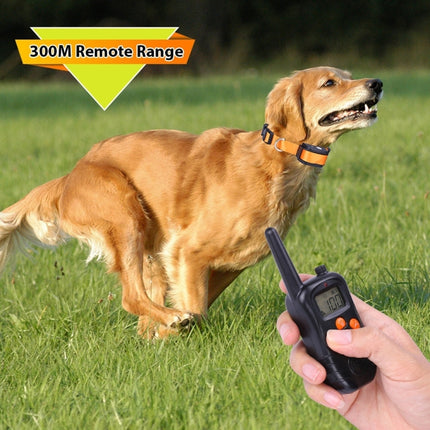 998DC Bark Stopper Remote Control Electric Shock Collar Dog Training Device, Plug Type:AU Plug-garmade.com