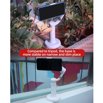 Sunnylife DZ75 Mobile Phone Gimbal Desktop Fixed Stand Base for DJI OM 5(White)-garmade.com