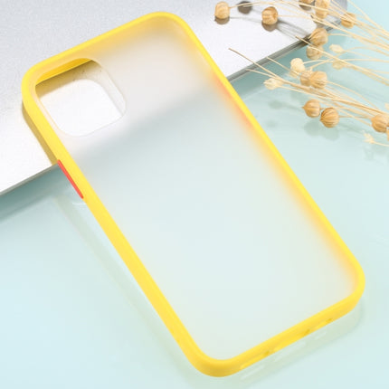 Skin Feel Series Shockproof Frosted TPU + PC Protective Case For iPhone 13 mini(Yellow)-garmade.com