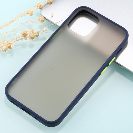 Skin Feel Series Shockproof Frosted TPU + PC Protective Case For iPhone 13(Navy Blue)-garmade.com