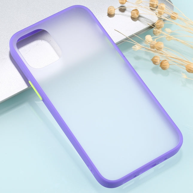 Skin Feel Series Shockproof Frosted TPU + PC Protective Case For iPhone 13 Pro(Purple)-garmade.com