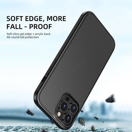 iPAKY Magic Shadow Series TPU + PC Shockproof Protective Case For iPhone 13 Pro(Black)-garmade.com