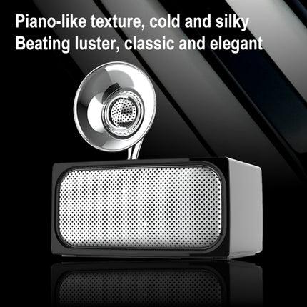 SOAIY Retro Subwoofer Bluetooth Speaker Wireless Mini Radio(Wood Grain)-garmade.com