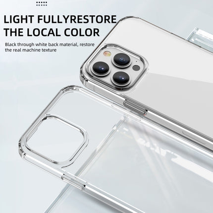 iPAKY Transparent Shockproof TPU + PC Protective Case For iPhone 13(Transparent)-garmade.com