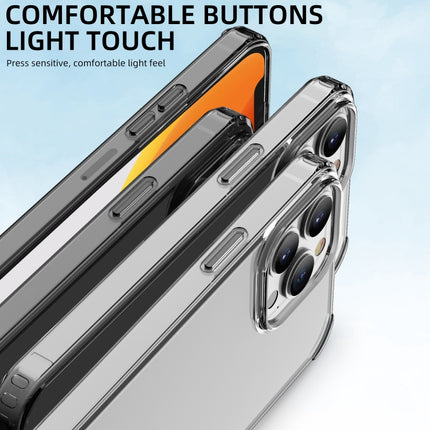 iPAKY Transparent Shockproof TPU + PC Protective Case For iPhone 13(Transparent)-garmade.com