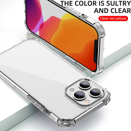 iPAKY Crystal Clear Series Transparent Shockproof TPU + PC Protective Case For iPhone 13-garmade.com