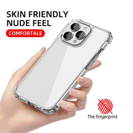 iPAKY Crystal Clear Series Transparent Shockproof TPU + PC Protective Case For iPhone 13 Pro-garmade.com