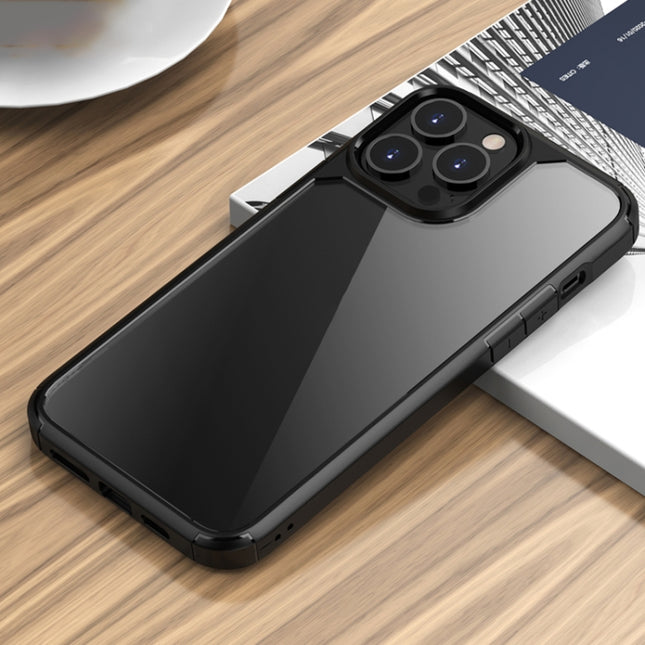 iPAKY Royal Armor Shockproof TPU + Clear PC Protective Case For iPhone 13 mini(Black)-garmade.com