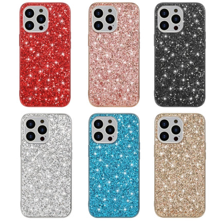 Glitter Powder Shockproof TPU Protective Case For iPhone 13(Silver)-garmade.com