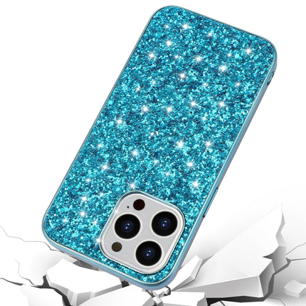 Glitter Powder Shockproof TPU Protective Case For iPhone 13(Black)-garmade.com
