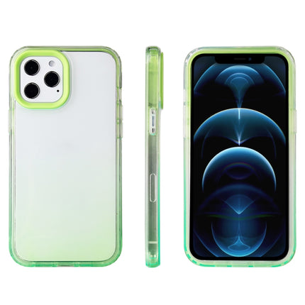Candy Gradient Flat Surface TPU + PC Shockproof Case For iPhone 13 mini(Avocado Green)-garmade.com