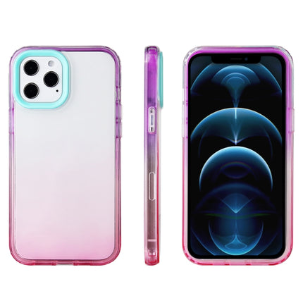 Candy Gradient Flat Surface TPU + PC Shockproof Case For iPhone 13 mini(Pink Purple)-garmade.com