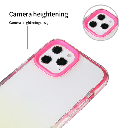 Candy Gradient Flat Surface TPU + PC Shockproof Case For iPhone 13(Pink Purple)-garmade.com