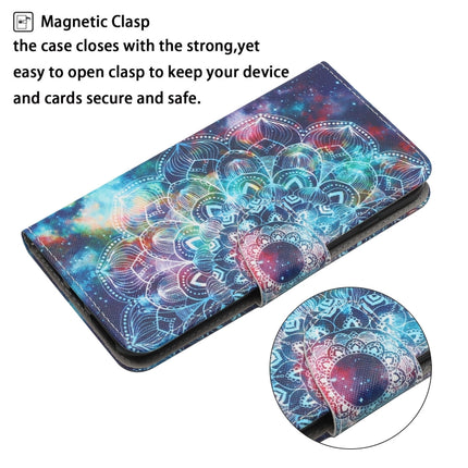 Painted Pattern Horizontal Flip Leather Case with Holder & Card Slot & Wallet For iPhone 13 Pro(Starry Mandala)-garmade.com