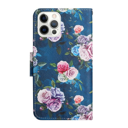 Painted Pattern Horizontal Flip Leather Case with Holder & Card Slot & Wallet For iPhone 13 Pro(Fluorescent Rose)-garmade.com